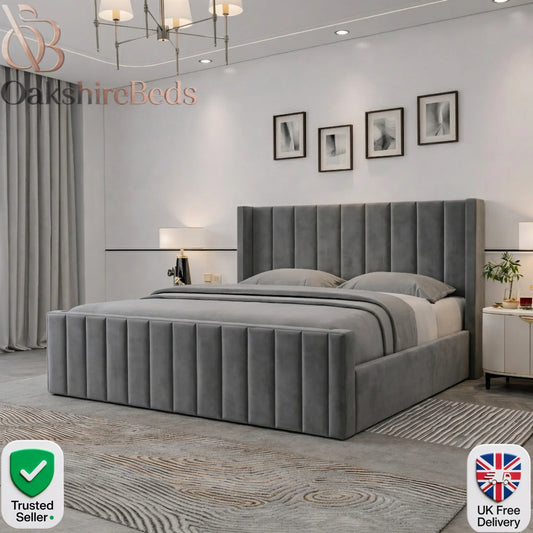 Luxury Upholstered Daisy Bed UK | Winged Headboard & Handmade Design