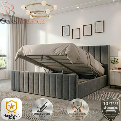 Luxury Upholstered Daisy Bed UK | Winged Headboard & Handmade Design